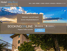 Tablet Screenshot of hotelvillaricci.it